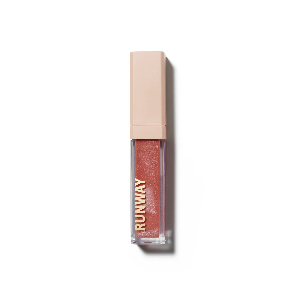 RUNWAY ROOM FAIRY LIGHTS LIPGLOSS - DUSTY BLUSH PINK WITH A SLIGHT SPARKLE