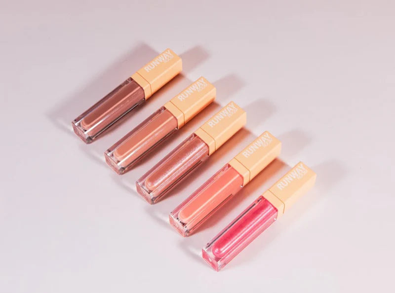 RUNWAY ROOM FAIRY LIGHTS LIPGLOSS - DUSTY BLUSH PINK WITH A SLIGHT SPARKLE