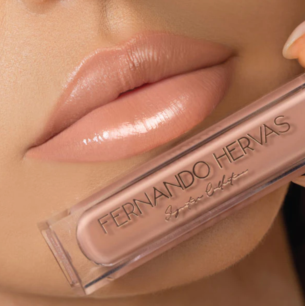 NUDE 2 (WARM PEACH NUDE) LIP SHINE ARGAN GLOSS BY FERNANDO HERVAS