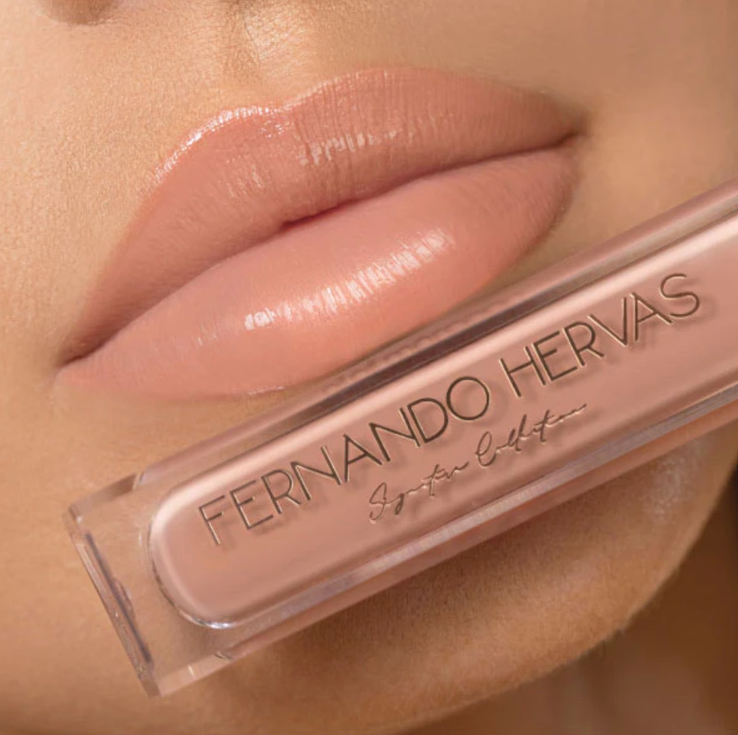 NUDE 3 (PEACHY BEIGE NUDE) LIP SHINE ARGAN GLOSS BY FERNANDO HERVAS