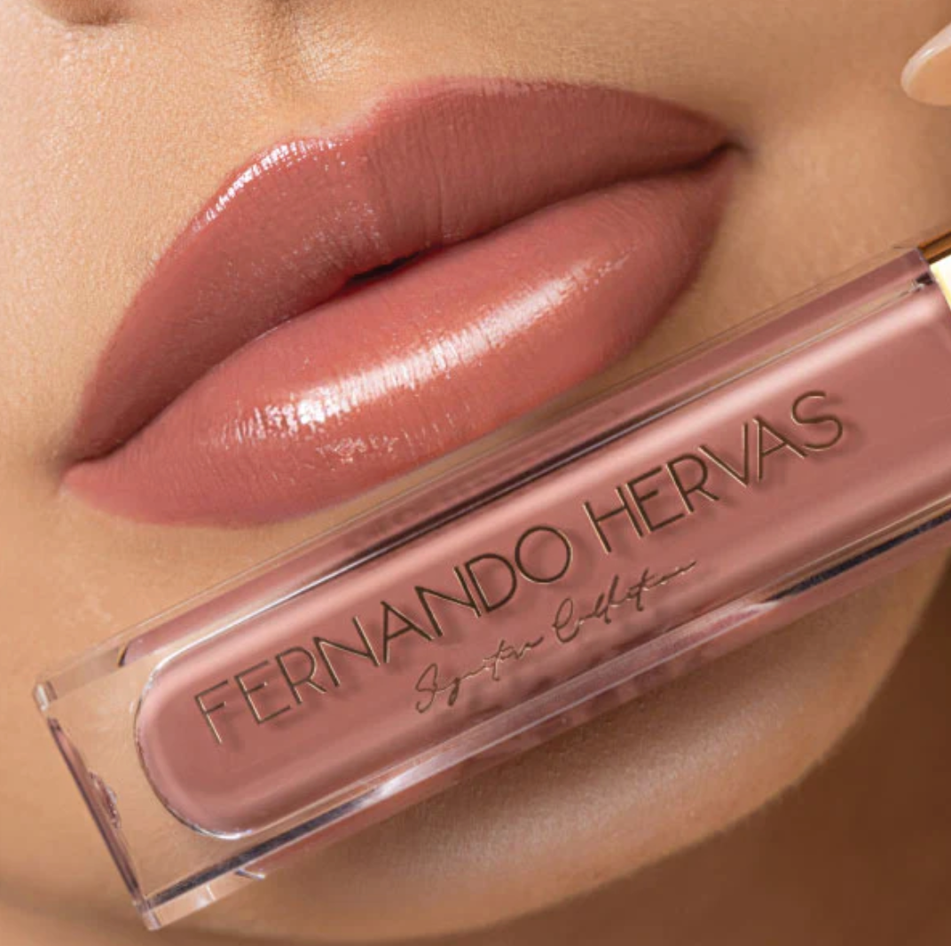 NUDE 6 (DEEP ROSY NUDE) LIP SHINE ARGAN GLOSS BY FERNANDO HERVAS